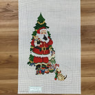 Santa at Tree Stocking Canvas - KC Needlepoint