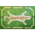 Leopard in Green Clutch Canvas - KC Needlepoint