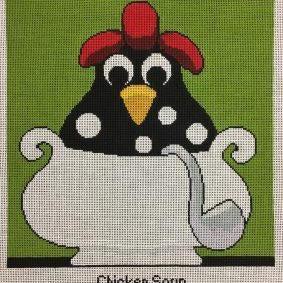 Chicken Soup Canvas - KC Needlepoint