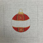 Red Ball Ornament Canvas - KC Needlepoint