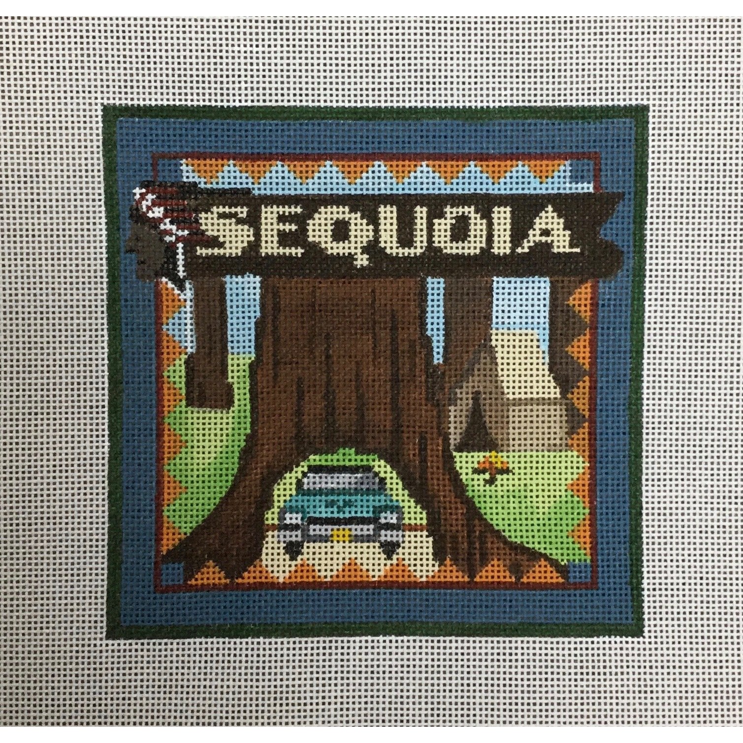 Sequoia Travel Canvas - KC Needlepoint