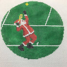 Tennis Santa Canvas - KC Needlepoint