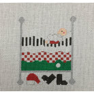 Santa and the Pea Canvas - KC Needlepoint