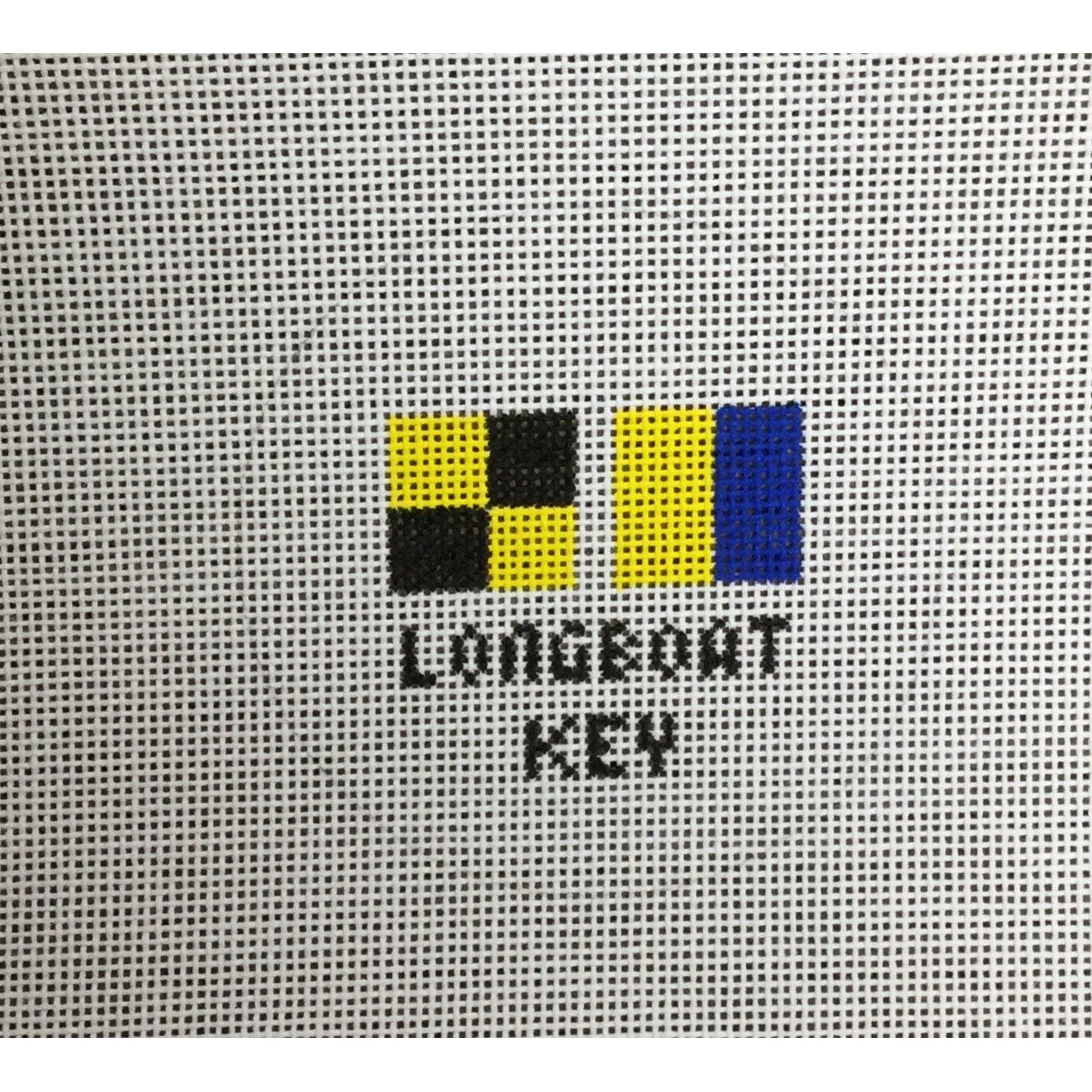 Longboat Key Travel Round Canvas - KC Needlepoint