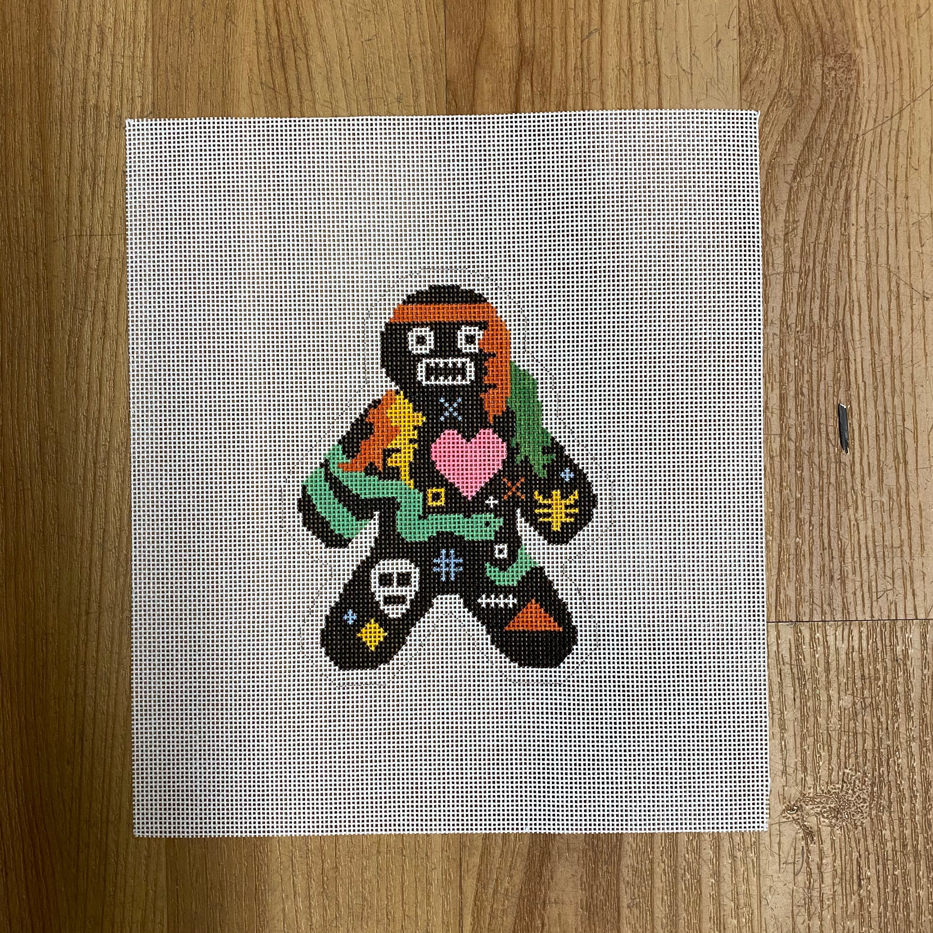 Voodoo Doll Canvas - needlepoint