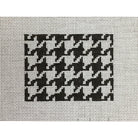 Black/White Houndstooth Card Wallet Insert Canvas - KC Needlepoint