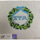 Zeta Tau Alpha Wreath Canvas - KC Needlepoint