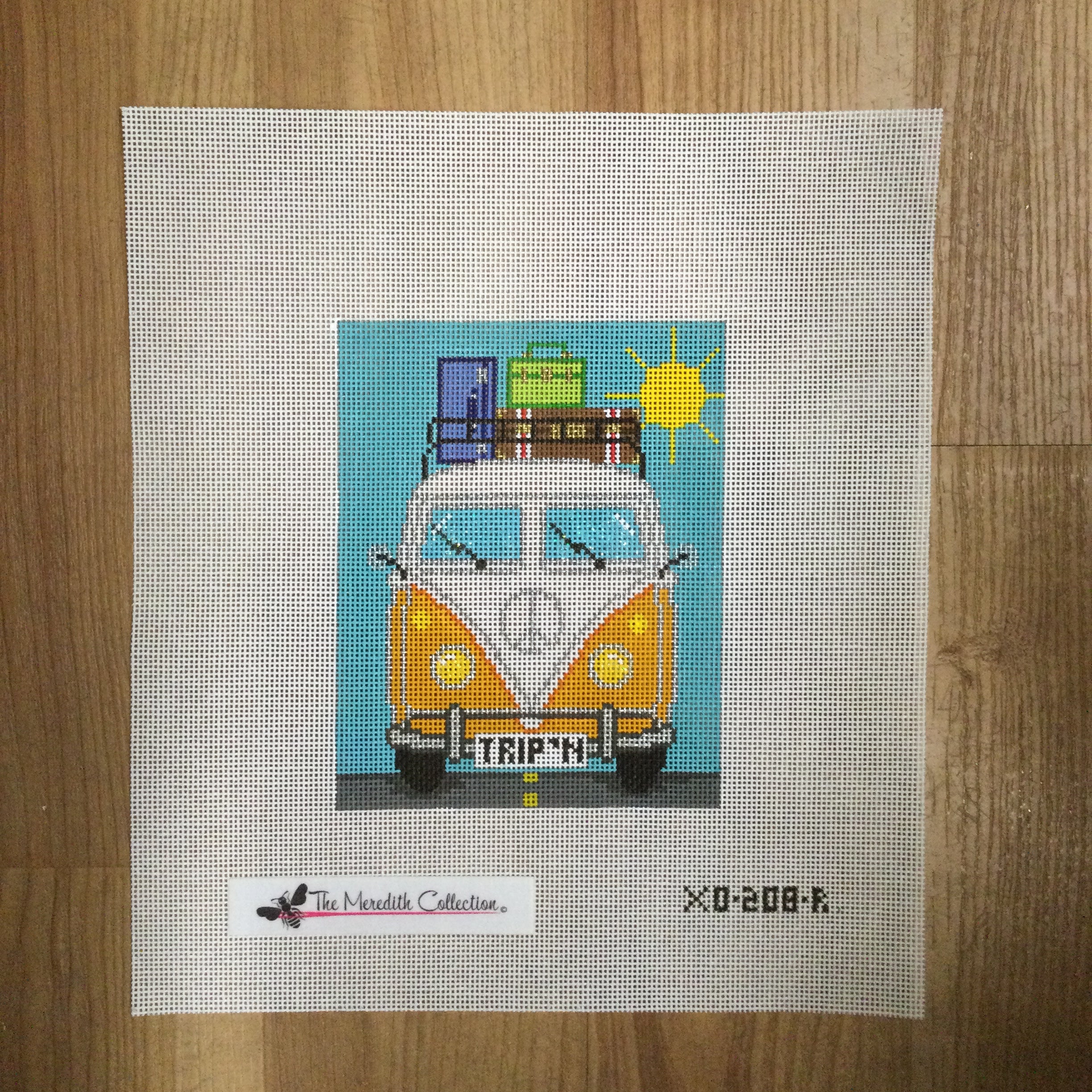 Micro Bus Road Trip Canvas - KC Needlepoint