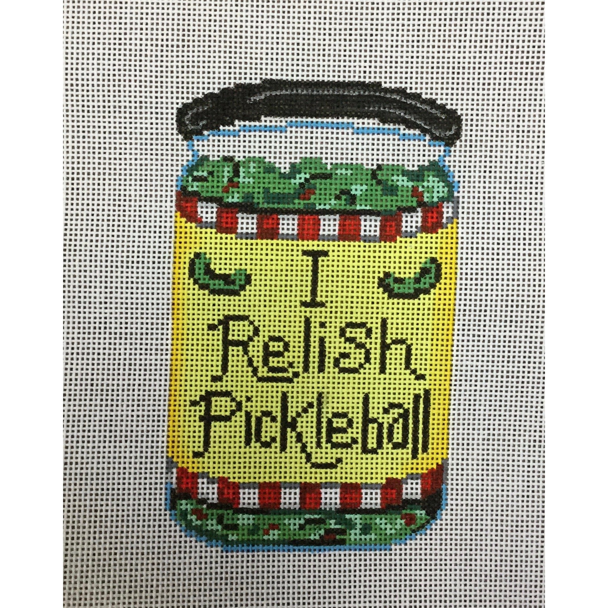 I Relish Pickleball Canvas - KC Needlepoint