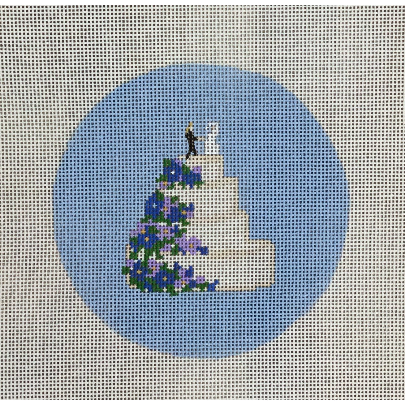 Wedding Cake Canvas - KC Needlepoint