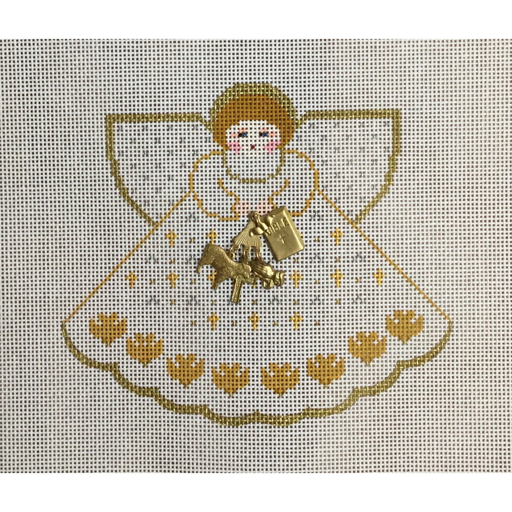 Religious Angel Canvas - KC Needlepoint