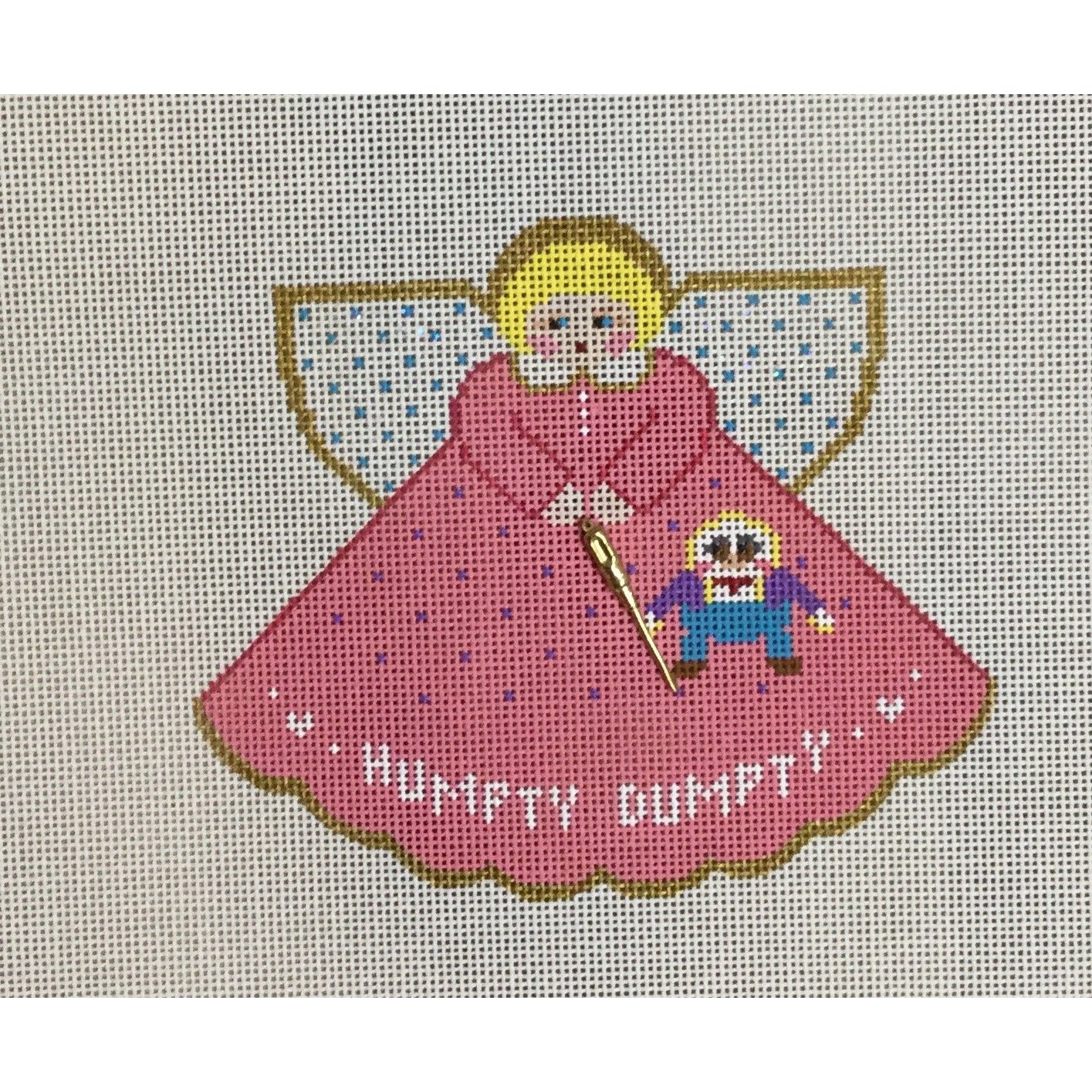 Humpty Dumpty Angel Canvas - KC Needlepoint