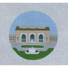 Union Station 4 1/2" Round Canvas - KC Needlepoint