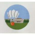 Nelson Atkins Museum 4 1/2" Round Canvas - KC Needlepoint