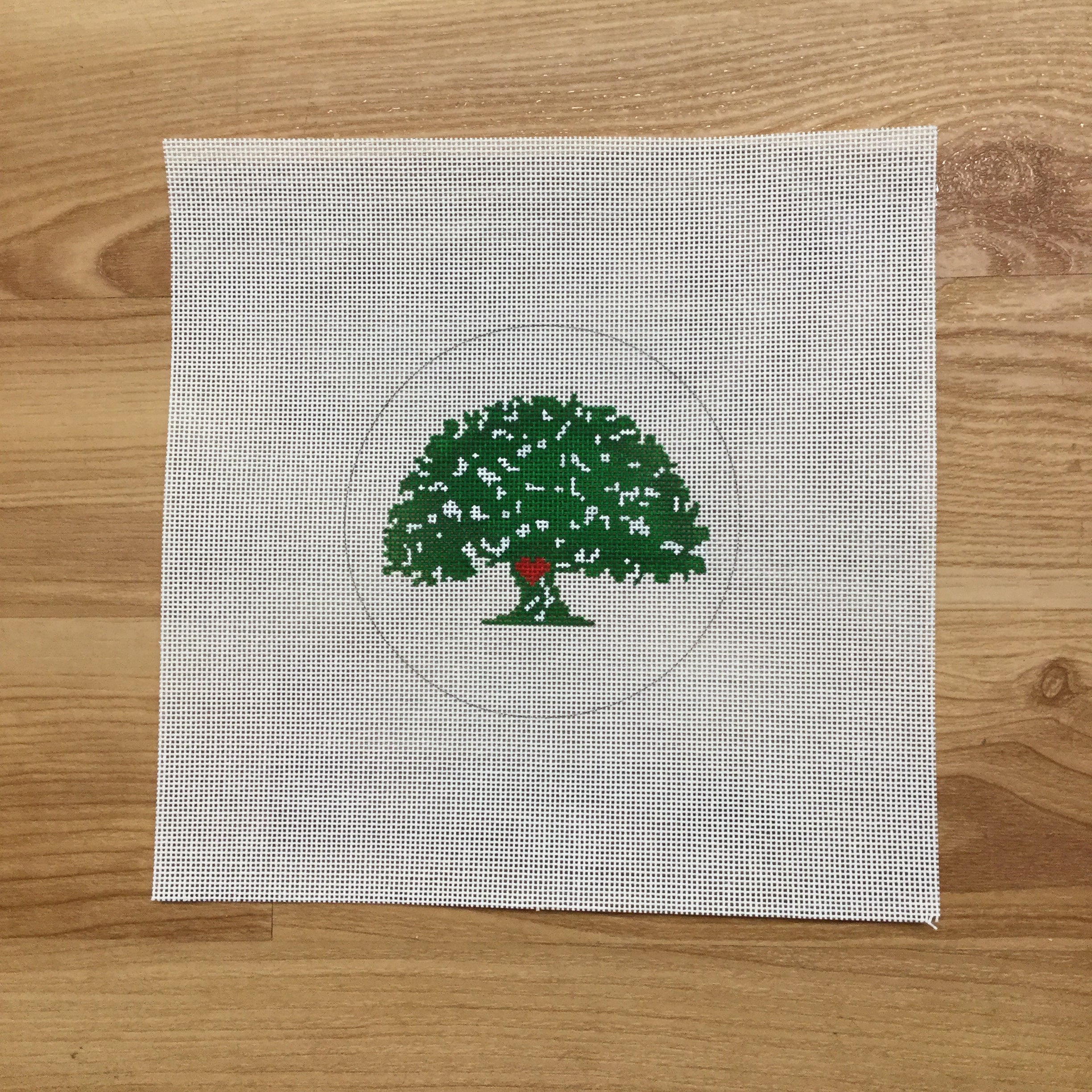 Julie's Tree Canvas - KC Needlepoint