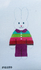 Purple Pants Bunny - KC Needlepoint