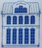 Delft House #3 Needlepoint Canvas - KC Needlepoint