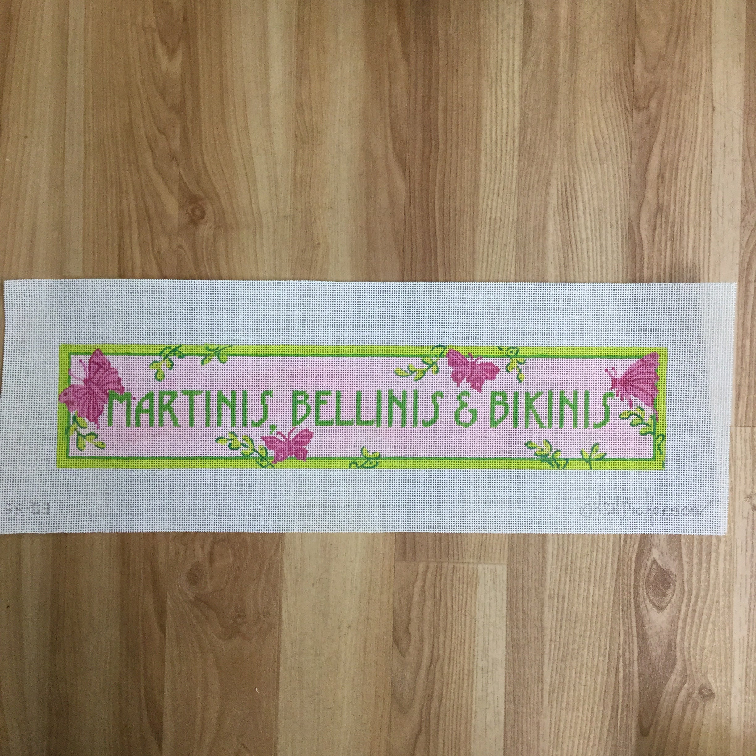 Martinis, Bellinis and Bikinis Canvas - KC Needlepoint