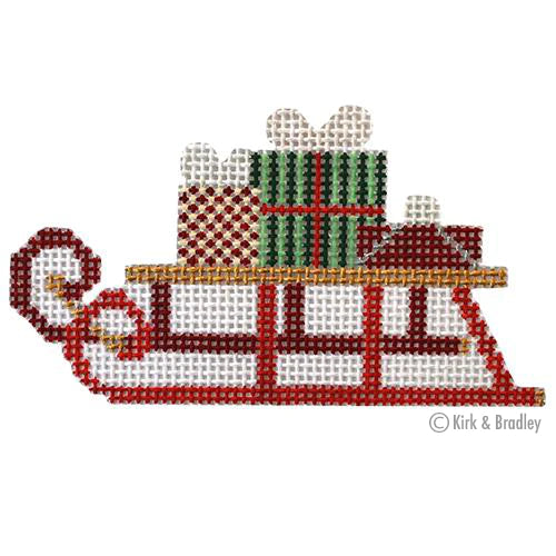 Sled Canvas - KC Needlepoint