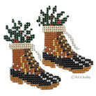 Fur Bean Boots Canvas - KC Needlepoint