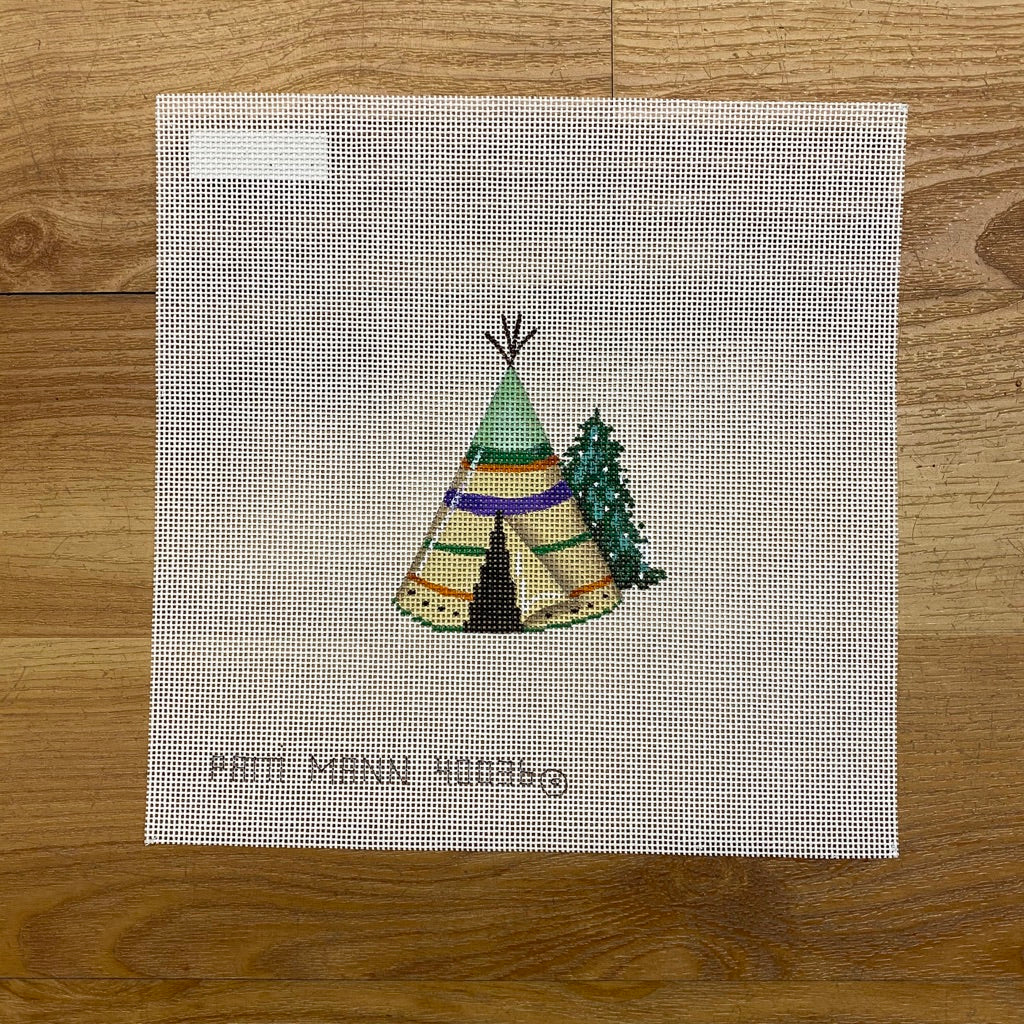 Christmas Teepee Canvas - KC Needlepoint