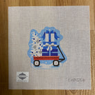 Lil' Blue Hannukkah Wagon Canvas - KC Needlepoint