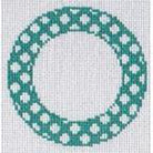 Sea Foam Round Canvas - KC Needlepoint