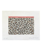 Leopard Print Clutch Canvas - KC Needlepoint