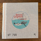 Grand Cayman Travel Round Canvas - KC Needlepoint