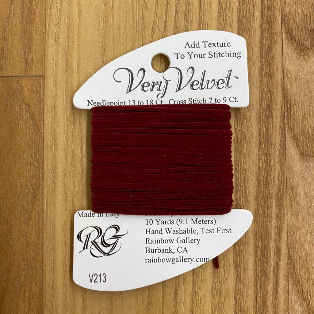 Very Velvet V213 Burgundy - KC Needlepoint