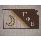 Kansas Gamma Phi Beta Canvas - KC Needlepoint