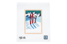 Vintage Ski Postcard Canvas - KC Needlepoint