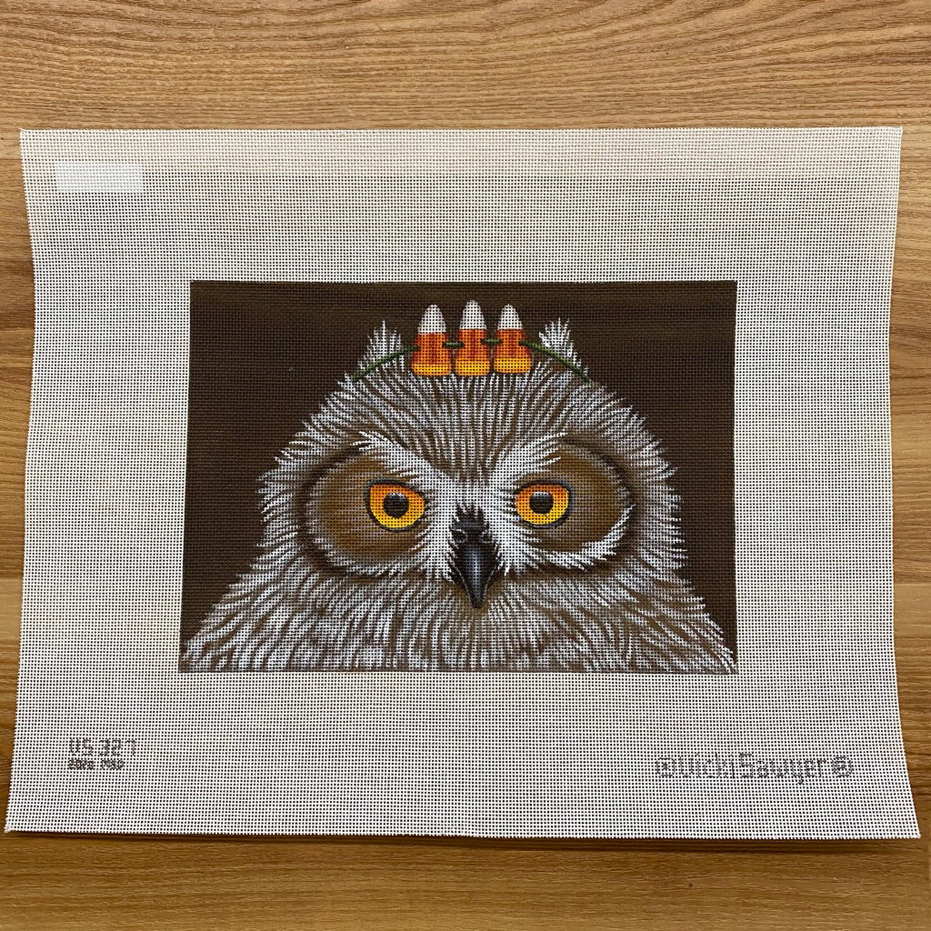 Harvest Barn Owl Needlepoint Canvas - Judyann Needlepoint Canvas