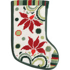 Modern Poinsettia Mini Sock Kit - KC Needlepoint