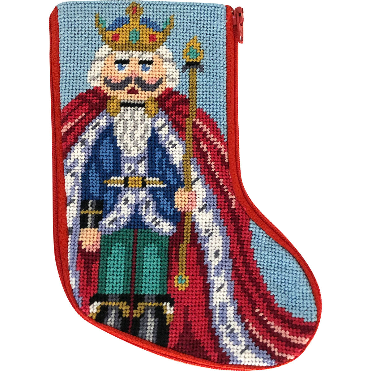 Nutcracker King Mini Sock Kit - KC Needlepoint