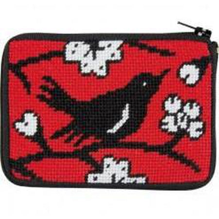 Blackbird Coin Purse Kit - KC Needlepoint