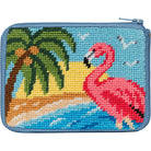 Flamingo Coin Purse Kit - KC Needlepoint