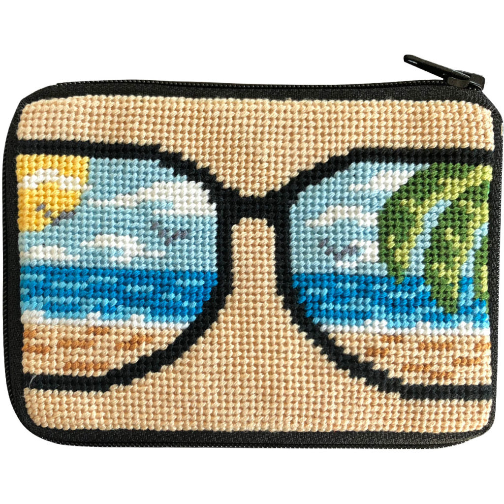 Life's a Beach Coin Purse Kit - KC Needlepoint