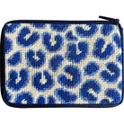 Navy Leopard Coin Purse Kit - KC Needlepoint