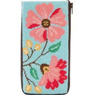 Pink Flowers Eyeglass Case Kit - KC Needlepoint