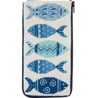 Blue Fishes Eyeglass Case Kit - KC Needlepoint