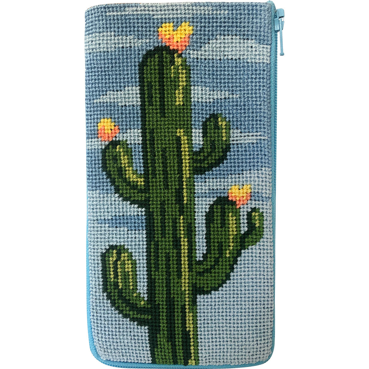 Flowering Cacti Eyeglass Case Kit - KC Needlepoint