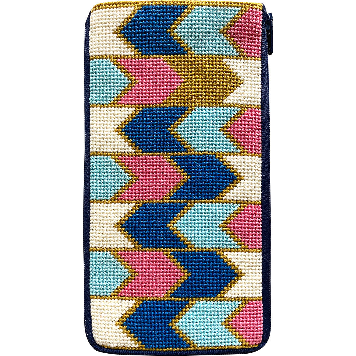 Geometric Arrows Eyeglass Case Kit - KC Needlepoint