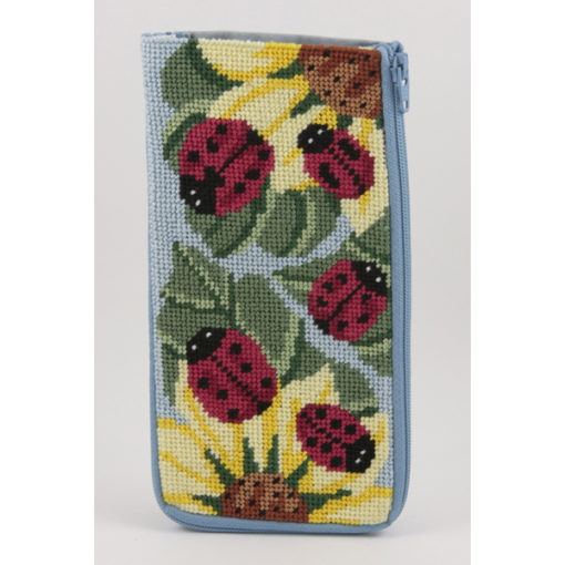 Ladybugs Eyeglass Case Kit - KC Needlepoint