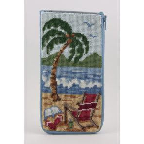 At the Beach Eyeglass Case Kit - KC Needlepoint