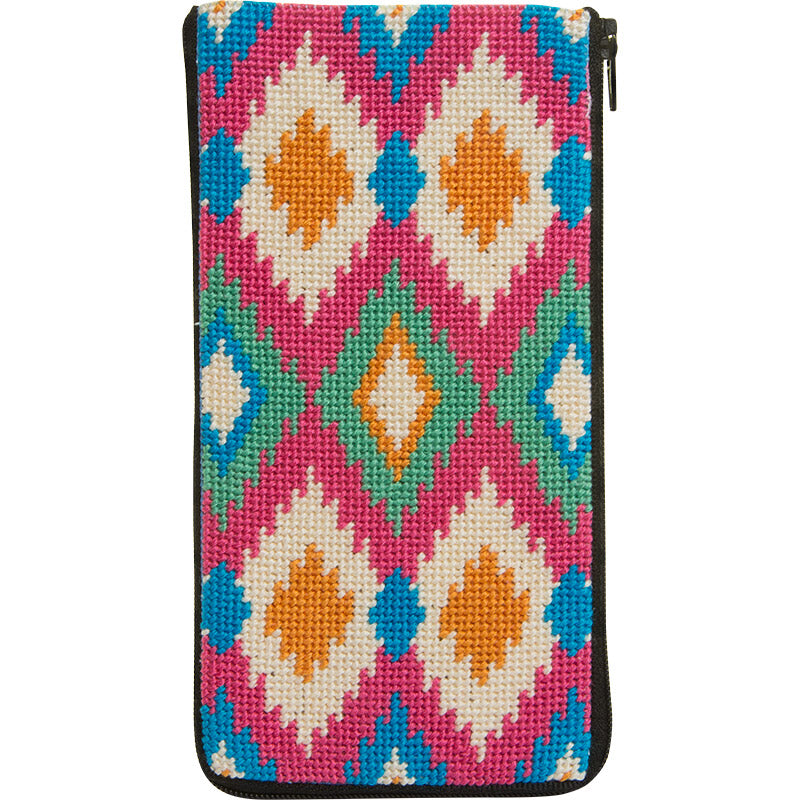 Ikat Eyeglass Case Kit - KC Needlepoint