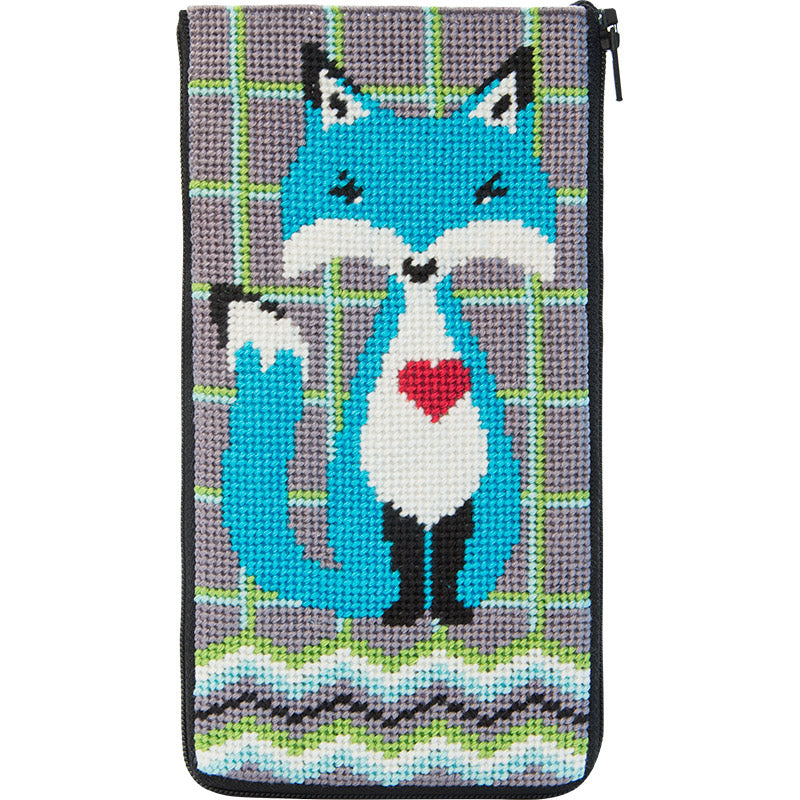 Fox Eyeglass Case Kit - KC Needlepoint