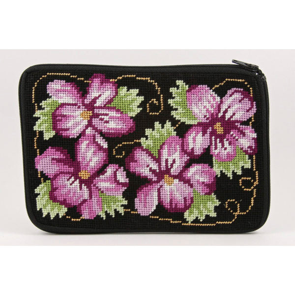 Climbing Rose Purse Kit - KC Needlepoint