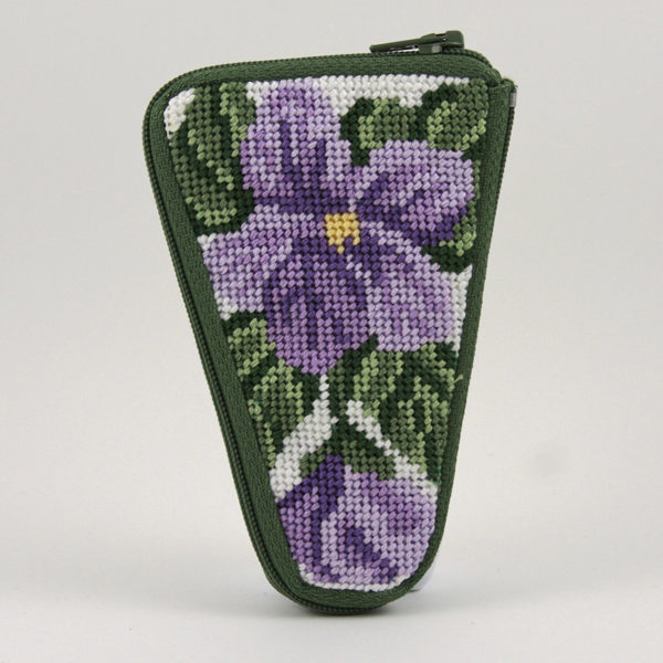 Sweet Violets Scissors Case Kit - KC Needlepoint