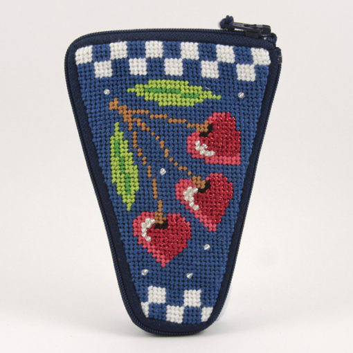 Cherry Hearts Scissor Case Kit - KC Needlepoint